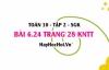 Bài 6.24 trang 28 Toán 10 tập 2 Kết nối tri thức